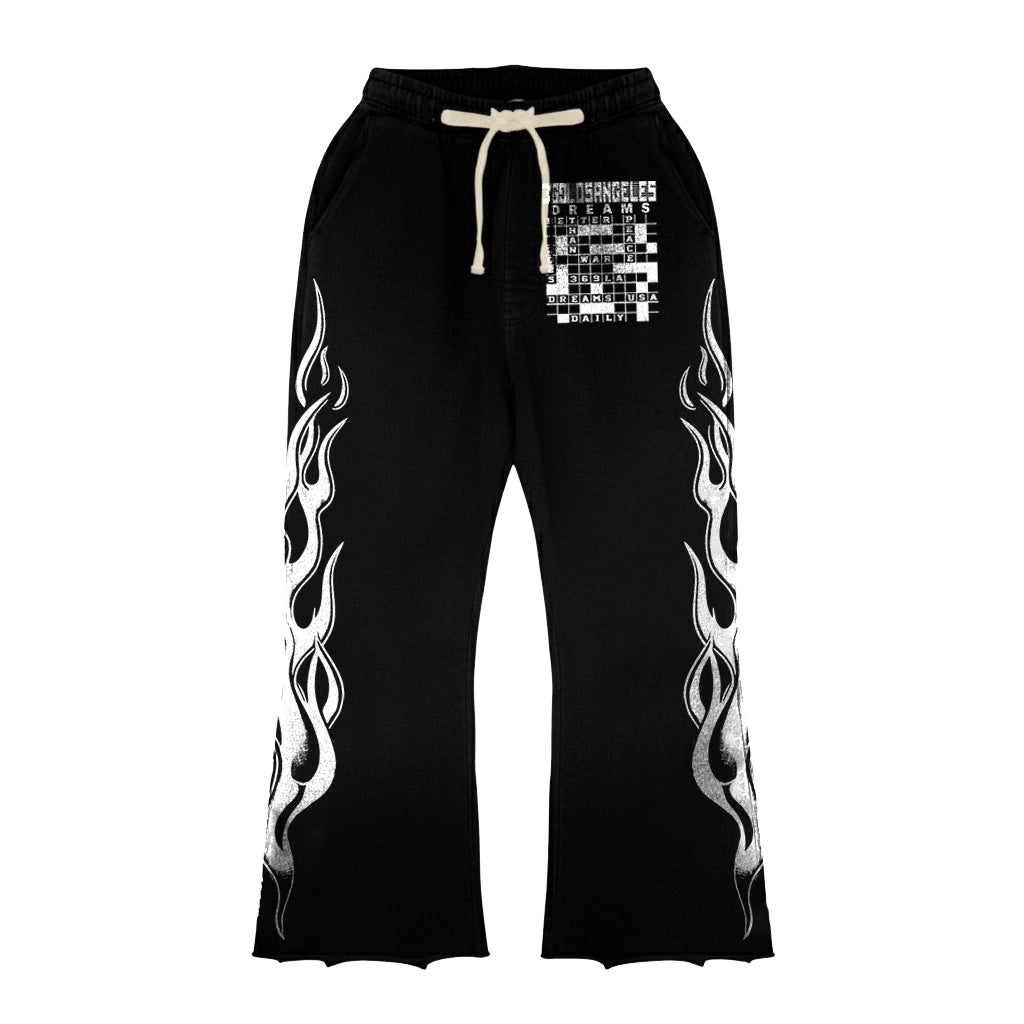 Dreams Long-Sleeve T-Shirt & Flare Sweatpants Full Set
