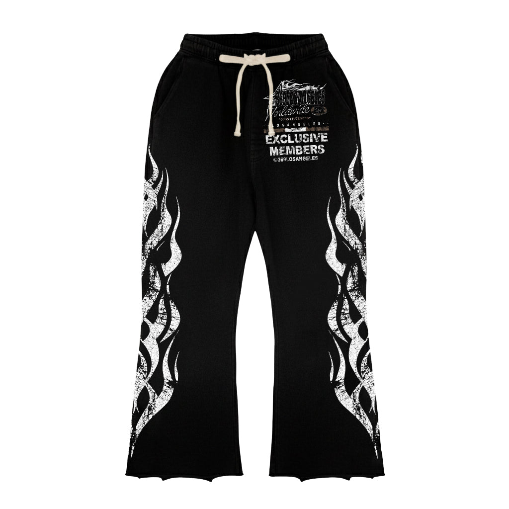 Exclusive Members Long-Sleeve T-Shirt & Flare Sweatpants Full Set