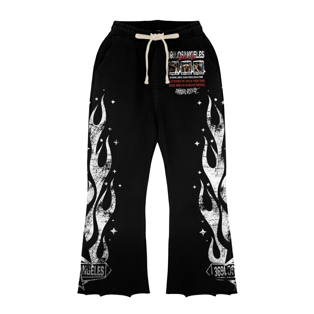 Saints Sinners Short-Sleeve T-Shirt & Flare Sweatpants Full Set