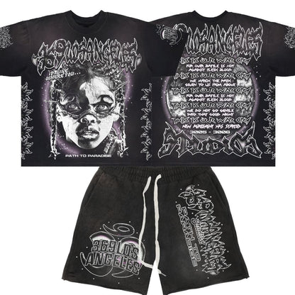 War Cry T-Shirt &  Sweatshorts Full Set