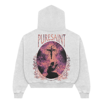Pure Saint Full Zip Hoodie & Flare Sweatpants Full Set