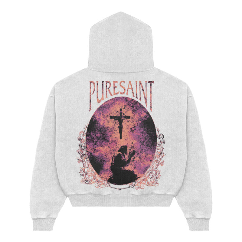 Pure Saint Full-Zip Fleece Hoodie