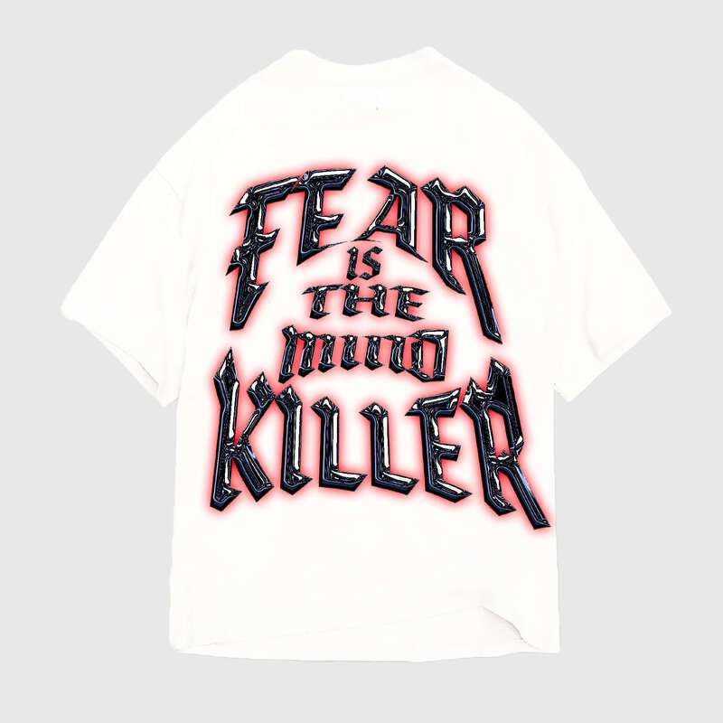 Fear Is The Mind Killer T-Shirt & Black Bandana Shorts Full Set