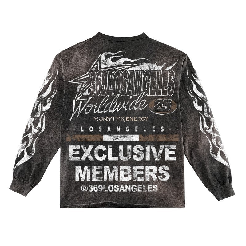 Exclusive Members Long-Sleeve T-Shirt & Flare Sweatpants Full Set