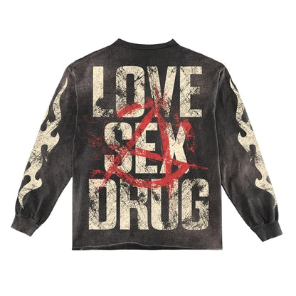 Natural Born Long-Sleeve T-Shirt & Flare Sweatpants Full Set