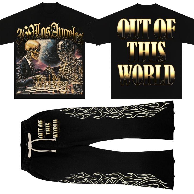 Out Of This World Short-Sleeve T-Shirt & Flare Sweatpants Full Set