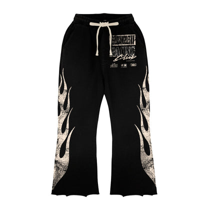 Racing Club Long-Sleeve T-Shirt & Flare Sweatpants Full Set