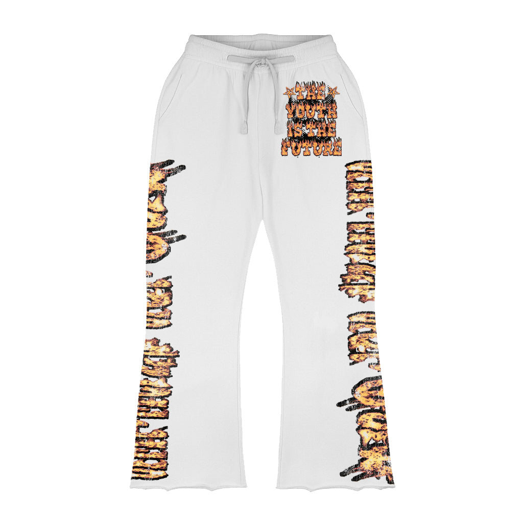Youth Is The Future Long-Sleeve T-Shirt & Flare Sweatpants Full Set